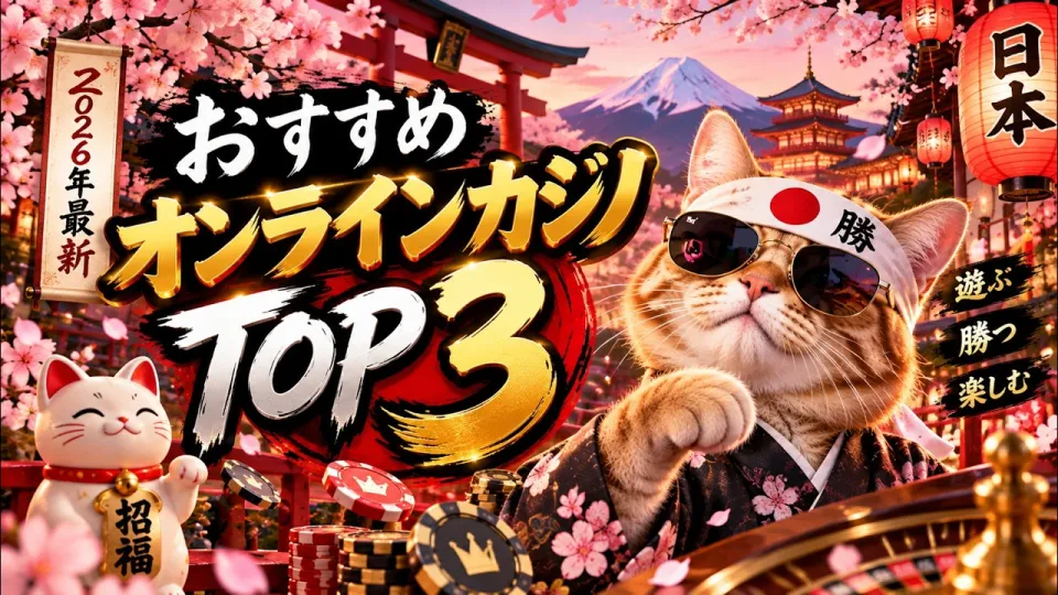 【2026年最新】おすすめオンラインカジノTOP3 🏆 人気カジノを徹底比較!